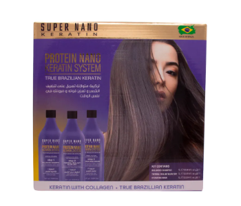 Express Delivery - Super Nano Keratin Protein Nano Hair Keratin Kit 3x1 Ltr - ID 140531