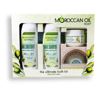 Express Delivery - Moroccan Oil Ultimate Hair Bath Kit with Olive Oil 4 Items - ID 140541