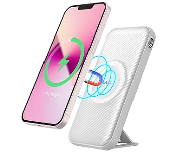 Express Delivery - POWER STAND MAG White iWALK Magnetic Wireless Portable Charger Power Bank - ID 140830
