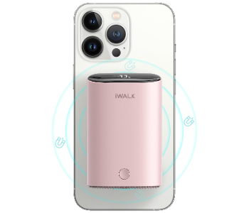 Express Delivery - Link Me 10000 Mag Pink iWALK Magnetic Wireless Portable Charger - ID 140842