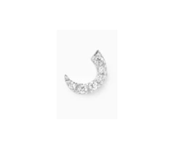 Express Delivery - Sterling Silver Arabic Letter Earring R for women - ID 140853