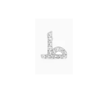 Express Delivery - Sterling Silver Arabic Letter Earring TAH for women - ID 140860