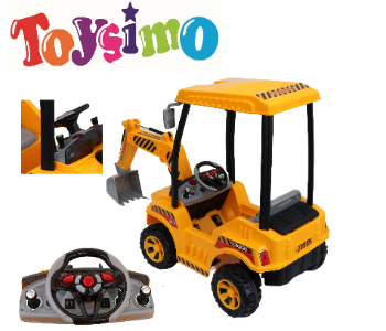 Express Delivery - Rigo Kids Ride On Excavator Digger Tractor Car Electric Yellow - ID 140861