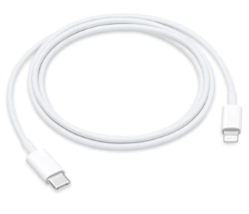 Express Delivery - TWISTER White iWalk Metal Braided 1 mm type C to Lightning cable - ID 140905