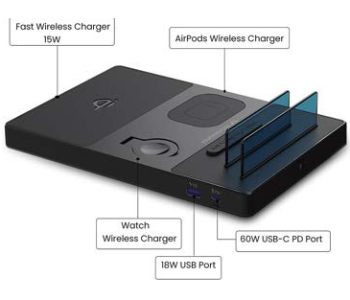 Express Delivery - Techsmarter 100W Super charging Station 5 in 1 - ID 140979