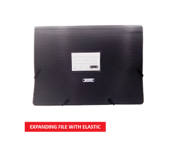 Express Delivery - Expanding File Black With Elastic 13Pkts Ts Ef8001 Bk Trios - ID 141030