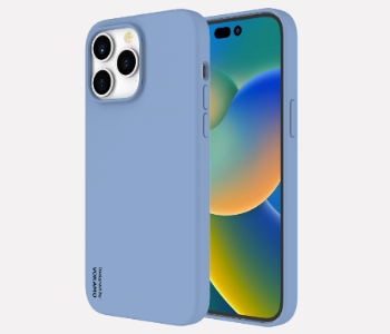 Express Delivery - Vokamo Liquid Silicone Magnetic for iPhone 14 Pro Blue - ID 141052