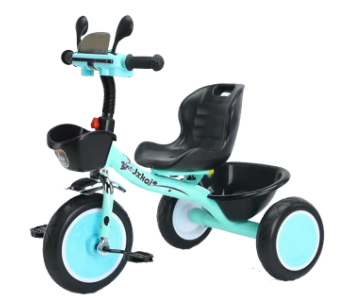 Express Delivery - Masaar 888 Three Wheel Childrens Ride On Toy Trike Baby Tricycle for Kids 1 to 6 Years Blue - ID 141123