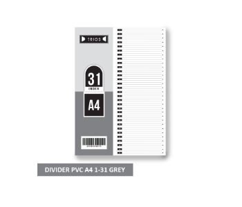 Express Delivery - Divider A4 Pvc 1 to 31 Grey Ts Gs 70031 Trios - ID 141305