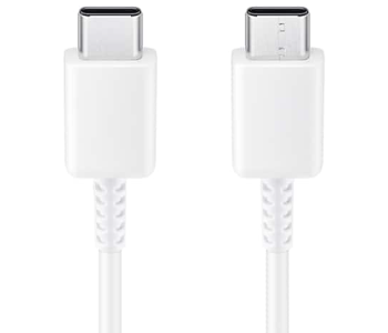 Express Delivery - Samsung USB C To C Cable 1mtr White color EP DN975 - ID 141323