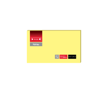 Express Delivery - Stick Notes 3X5 Yellow Color Ts N305 Trios - ID 141383