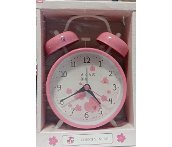 Express Delivery - Zhong Yi Xuan SA011RK Twin Bell Alarm Clock Loud Bell Pink - ID 141452