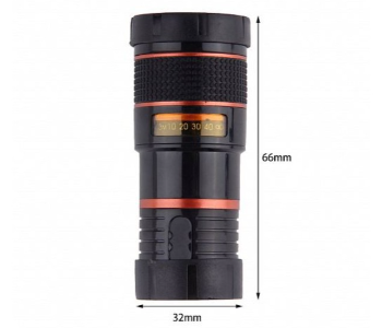 Express Delivery - Universal 8 18x Zoom Optical Telescope Lens For Smartphones Black Refurbished SC002 - ID 141487