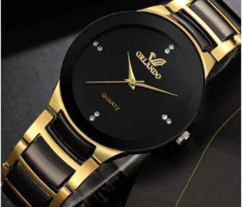 Express Delivery - ZStar Jubilee Small Fashion Ladies Wrist Watch Gold and Black Refurbished SC002 - ID 141499