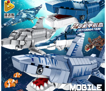 Express Delivery - Rare Sea Creatures 2 In 1 Mobile Transformers Team Collection A B C D - ID 141644