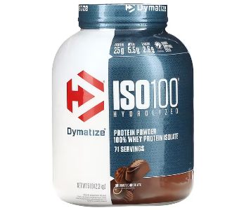 Express Delivery - Dymatize ISO100 5lbs Pure Whey Protein Isolate Chocolate - ID 141671