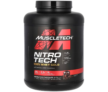 Express Delivery - MuscleTech NitroTech Whey Gold 5lbs Double Rich Chocolate - ID 141678