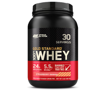 Express Delivery - Optimum Nutrition Gold Standard Whey 2 lbs Strawberry Banana - ID 141718