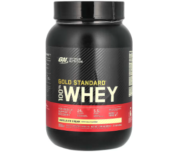 Express Delivery - Optimum Nutrition Gold Standard Whey 2lbs Vanilla Ice Cream - ID 141719