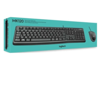 Express Delivery - LOGITECH MK120 Corded Keyboard and Mouse Combo - ID 141735