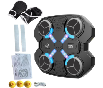 Express Delivery - Musical Boxing Machine with Gloves Electronic BT  Target Wall Mount Trainer Pad for Age 3 and Above - ID 141743