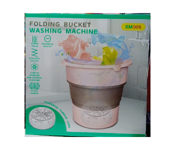 Express Delivery - Folding Bucket Washing Machine Color Pink XM600 - ID 141766