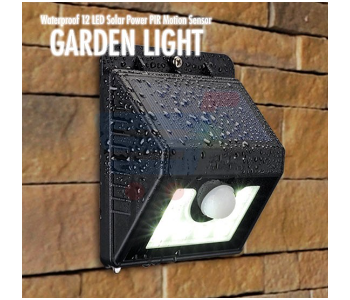 Express Delivery - Solar Power PIR Motion Sensor LED Garden Light Outdoor Pathway Sense Solar Lamp Wall light - ID 141801