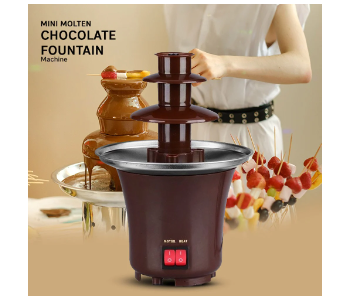 Express Delivery - Mini Molten Chocolate Fountain BD 017 Brown - ID 141833