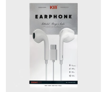 Express Delivery - Kin Shake K826 Type C Earphones Premium Sound - ID 141858