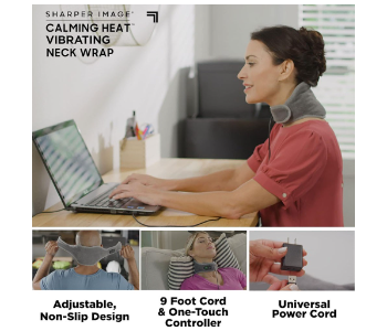 Express Delivery - Heat Neck Wrap by Sharper Image Personal Electric Neck Heating Pad - ID 141897