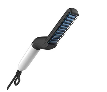 Express Delivery - Beard Straightening Comb Black White For Styling - ID 141934