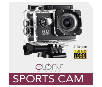 Express Delivery - Elony Full HD 1080 Action Camera And Sports Cam - ID 141953