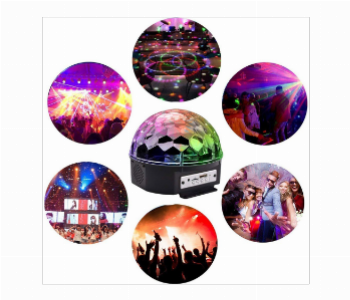 Express Delivery - Disco LED Stage Light Crystal Magic Ball Lamp  Portable Wireless Bluetooth Speaker - ID 141993