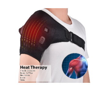 Express Delivery - Heated Shoulder Brace Shoulder Heating Pad 3 Heat Settings With Hot Cold Therapy - ID 141997