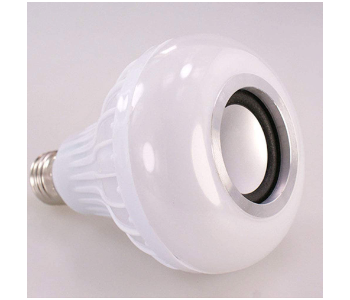 Express Delivery - LED Light Bulb Bluetooth Music Play Speaker 12W E27 RGB Changing Lamp Smart Wireless Stereo Audio - ID 142037