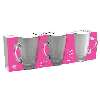 Express Delivery - Lav LV VEG422A Vega Mug 300 cc 3 Pieces Set Classic Design - ID 45971