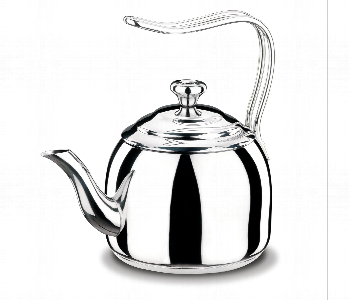 Express Delivery - Korkmaz KO A055 Stainless Steel Droppa Tea Pot 3.5 Litre - ID 46781