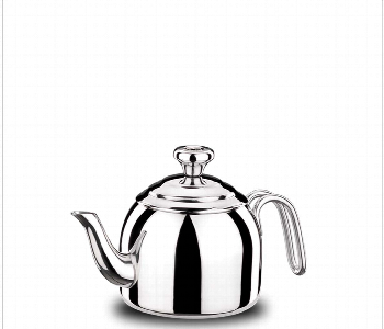 Express Delivery - Korkmaz KO A051 Stainless Steel Dropa Tea Pot 1.1 Litre Heat Resistant Handle - ID 46786