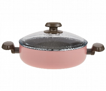 Express Delivery - Korkmaz KO A1311 Mia Manolya Low Casserole 28 x 7.5 cm Pink 4.5 Litre - ID 46816