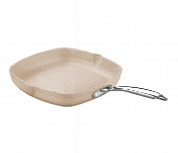 Express Delivery - Korkmaz KO A1268 Granita Square Grill Frypan 28x28cm Beige 3.0 Litre - ID 46828