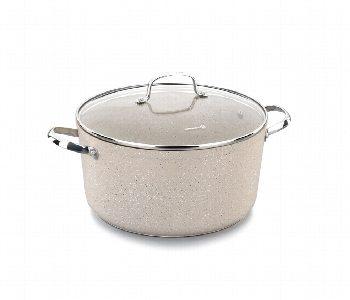 Express Delivery - Korkmaz KO A1261 Granita Casserole 24 x 12.5cm Beige 5.0 Litre - ID 46837