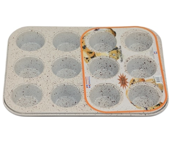 Express Delivery - Avci Home Maker G AHM054G Granite 12 Cup Mini Muffin Pan - ID 54598