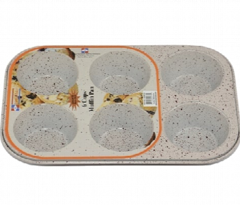 Express Delivery - Avci Home Maker G AHM016G Granite 6 Cup Muffin Pan - ID 54602