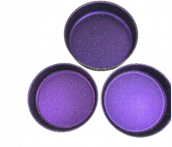 Express Delivery - Avci Home Maker G ROT3 PR. Granitec 3 Pieces Round Tray Set Purple - ID 66243