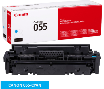 Express Delivery - Canon 055 Genuine Toner Cyan Color Cartridge - ID 7142046