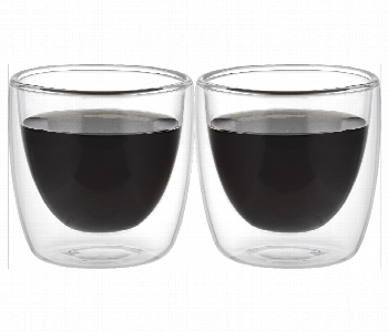 Express Delivery - Avci Home Maker ADW3510 Borosilicate Double Wall Glass 100ml 2 Piece Set - ID 7142266