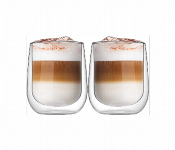 Express Delivery - Avci Home Maker ADW7315 Borosilicate Double Wall Glass Cup 150ml 2 Piece Set - ID 7142285