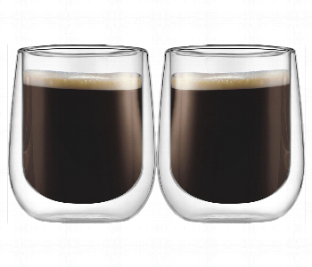 Express Delivery - Avci Home Maker ADW7350 Borosilicate Double Wall Glass Cup 500ml 2 Piece Set - ID 7142287