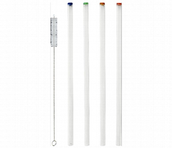 Express Delivery - Avci Home Maker ADW08020ZT4 200mm Borosilicate Glass Straw 4 Pieces Set with 1 Brush - ID 7142311