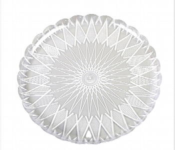 Express Delivery - Crystal  18cm Round Plate Q Pac 5 Piece Package - ID 7142391